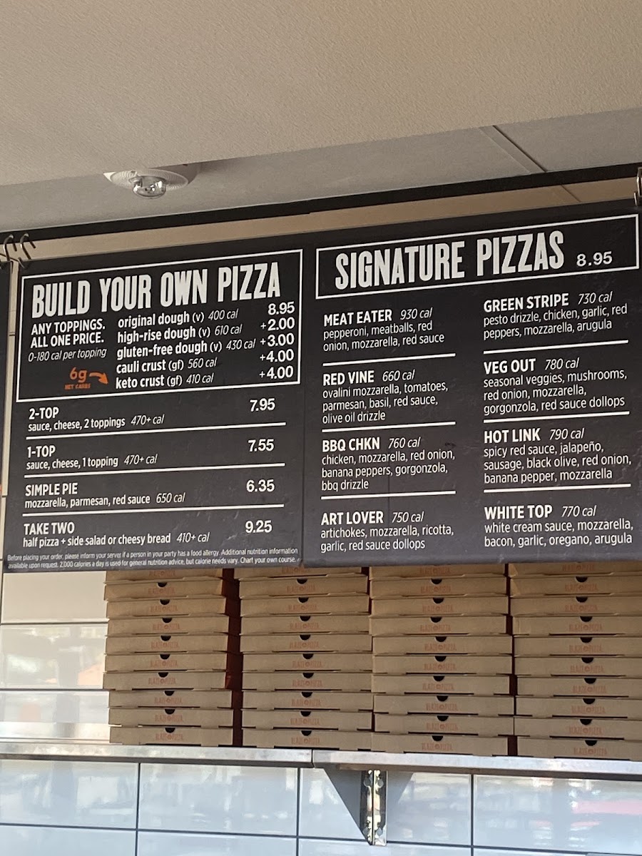 Blaze Pizza Menu-1